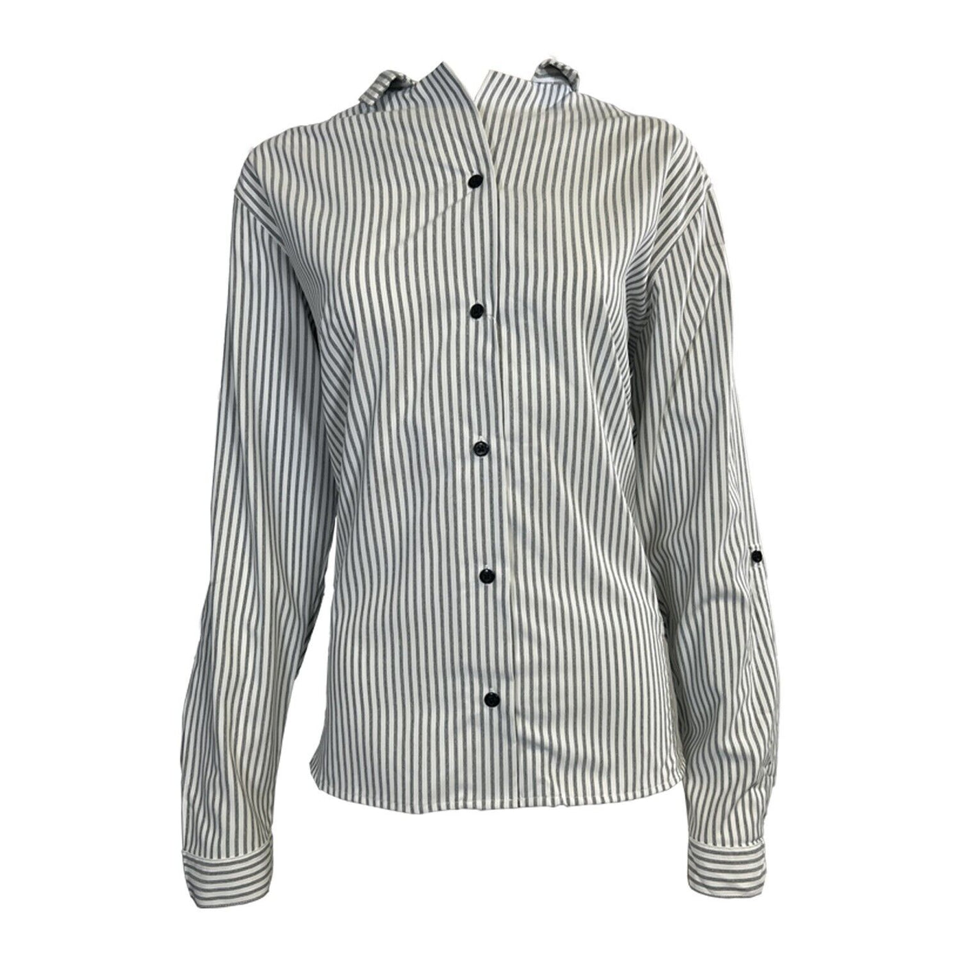 Columbia Women's Shirt Grey Striped W Ross River Trail EXS Woven L/S (010)