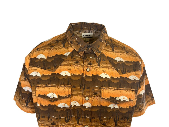 Ariat Men's Mink Shirt Heath Retro Fit Classic S/S (S32)