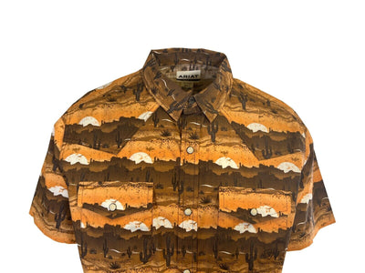 Ariat Men's Mink Shirt Heath Retro Fit Classic S/S (S32)