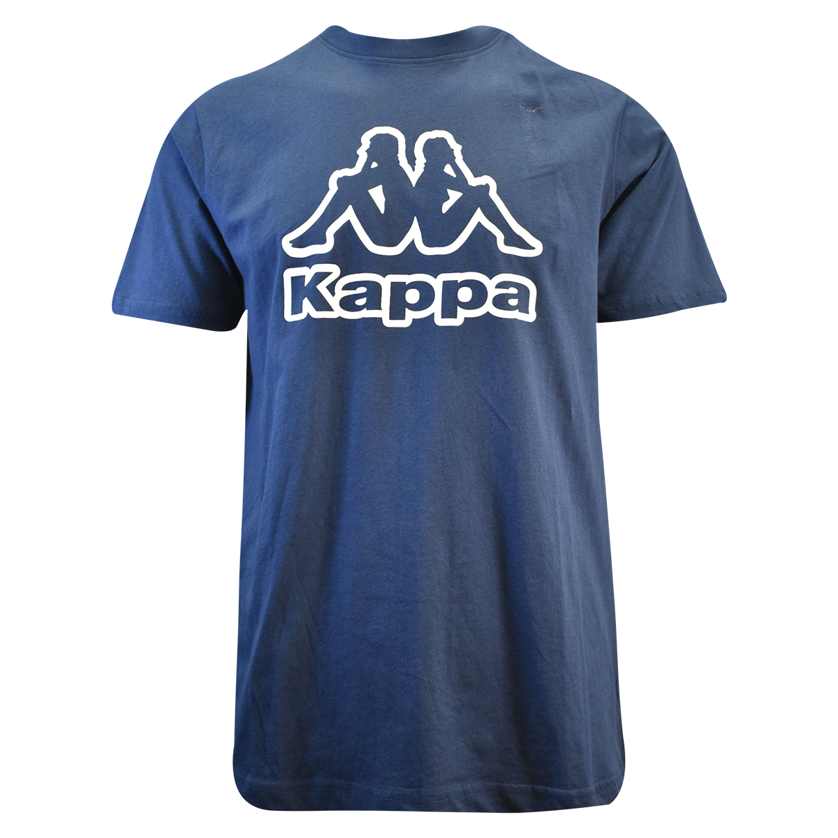 Kappa Men's T-Shirt Navy Blue Abelo Chest Logo S/S Tee (S02)