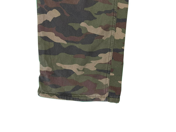 Wrangler Men's Smooth Camo Pant Fleece Lined Cargo Relaxed Fit Five Star (S02)