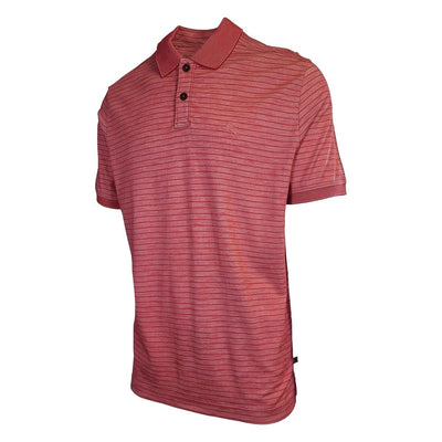 Tommy Bahama Men's DK Havana Pink Striped Performance Polo T-Shirt S/S (S07)