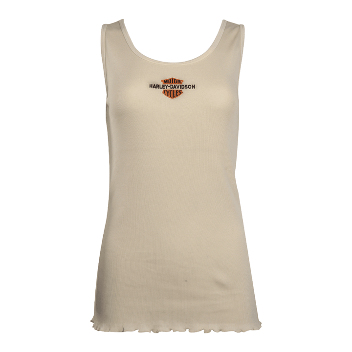 HD Branded Women's Tank Top Cream Graphic Official Logo