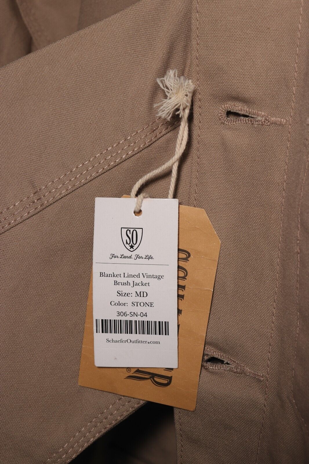Schaefer Outfitter Men's Jacket Stone Blanket Lined Vintage Brush L/S (S05)