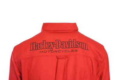 Harley-Davidson Men's Shirt Chilli Pepper Shadow Long Sleeve Woven (S59)