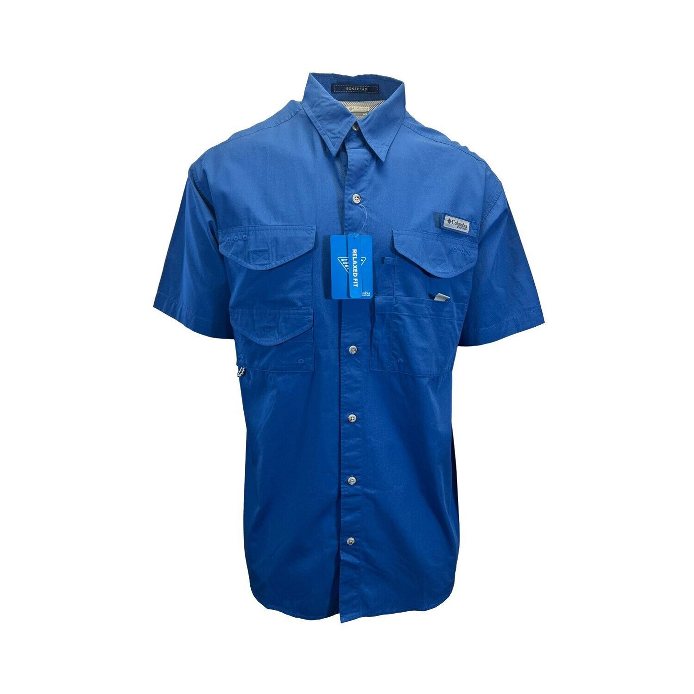 Columbia Men's Woven Shirt PFG Bonehead Short Sleeve Fishing Shirt