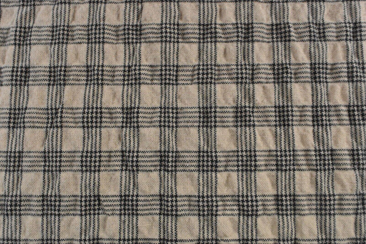 Levi's Women's Crop Top Brown Plaid Flare Out Relaxed Fit Tee