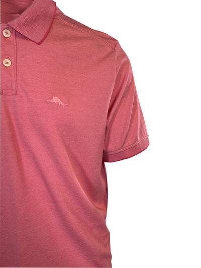 Tommy Bahama Men's Pink Salmon Performance Polo 2 Buttons T-Shirt S/S (S04)