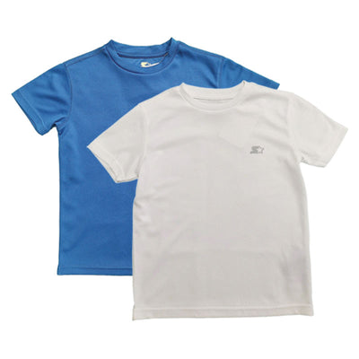 Starter 2 PACK Kids T-Shirt Blue & White Short Sleeve (2pc)