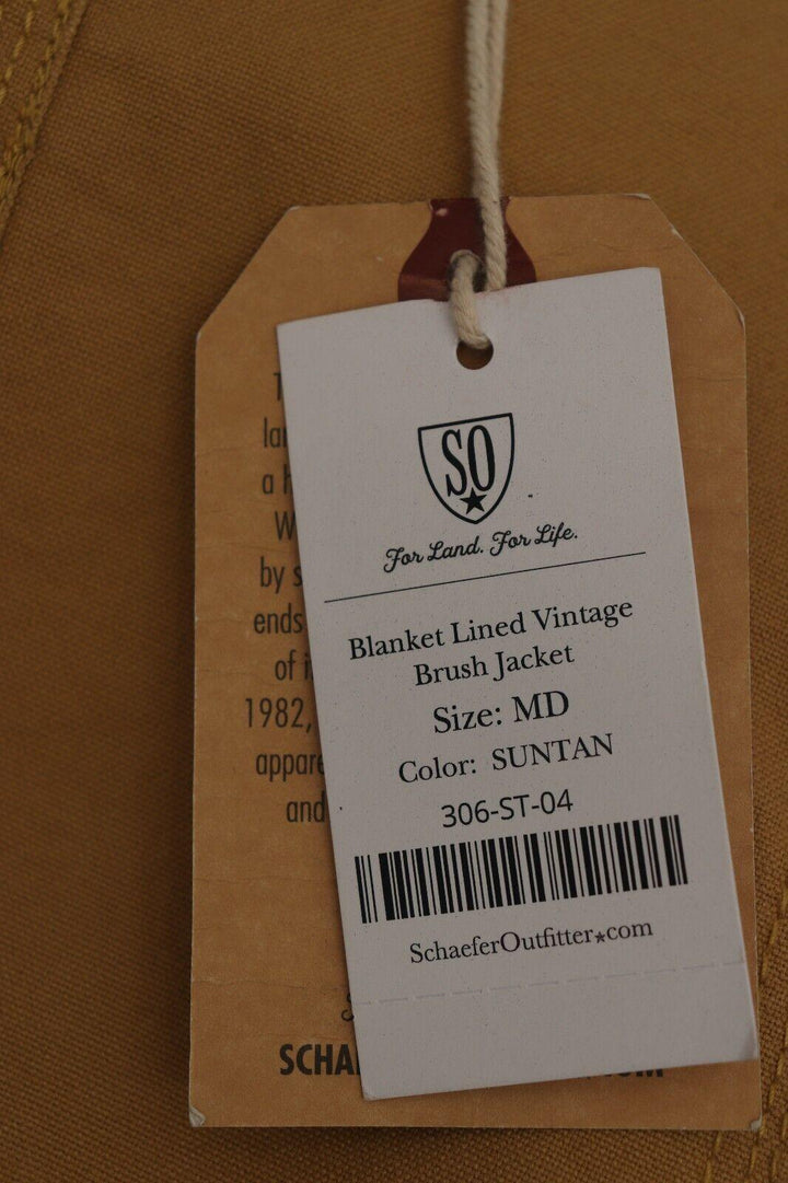 Schaefer Outfitter Men's Jacket Suntan Blanket Lined Vintage Brush L/S (S01)