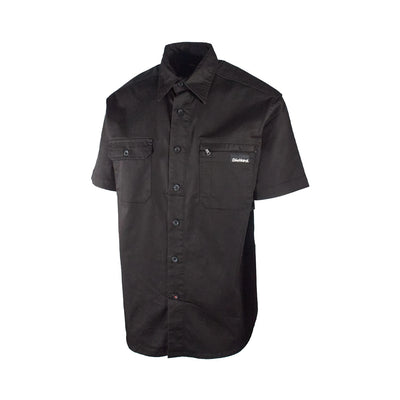 DieHard Men's Shirt Work Twill Resists Short Sleeve Black, Navy, Grey