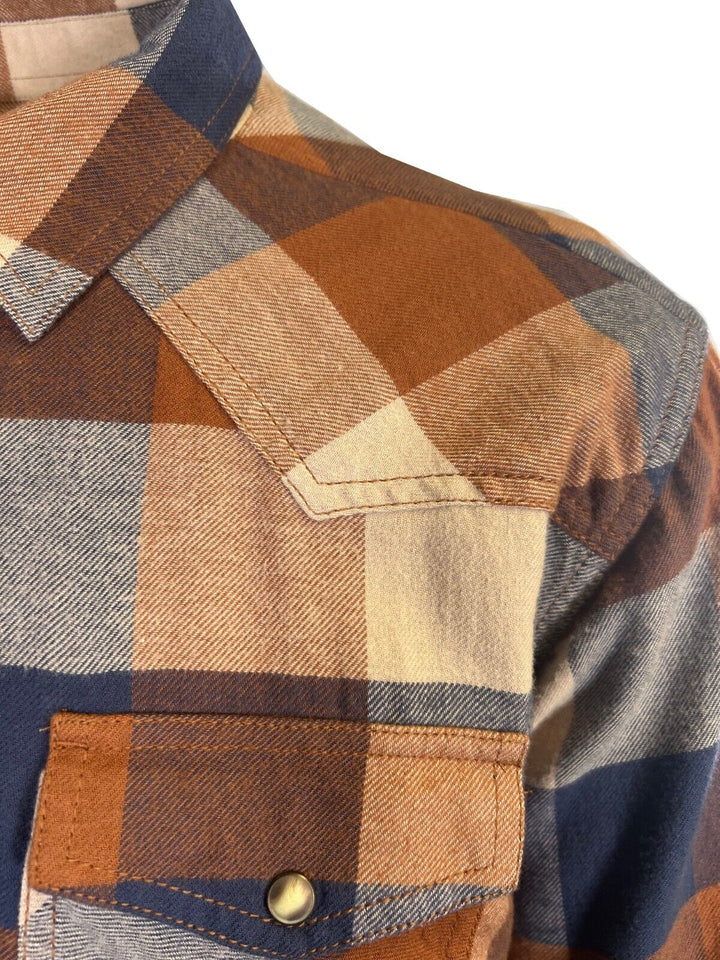 Ariat Men's Mohogany Shirt Haider Retro Fit Double Front Pockets (S41)