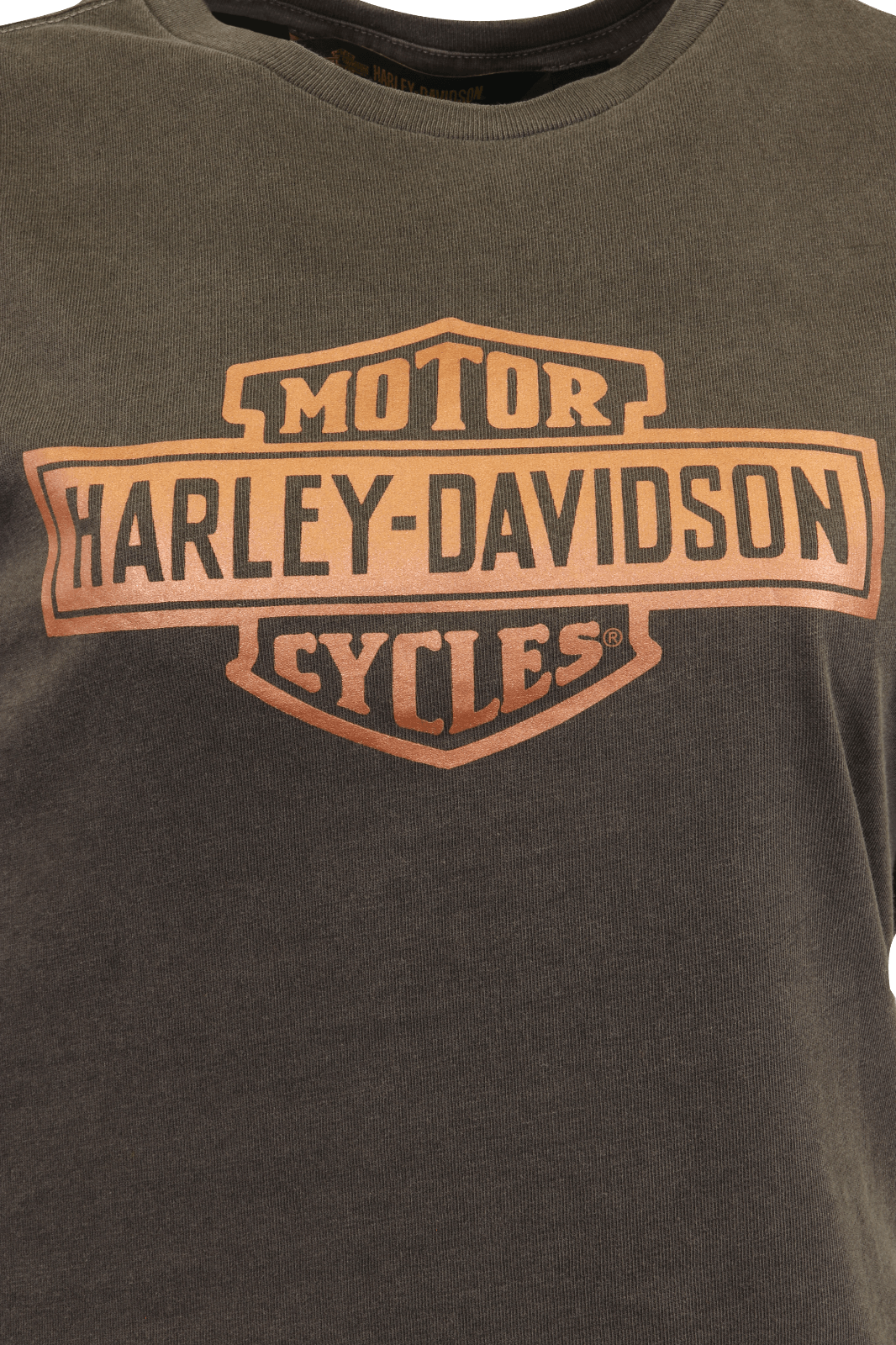 HD Branded Women's T-Shirt Grey Bronze Official Logo S/S (S37)