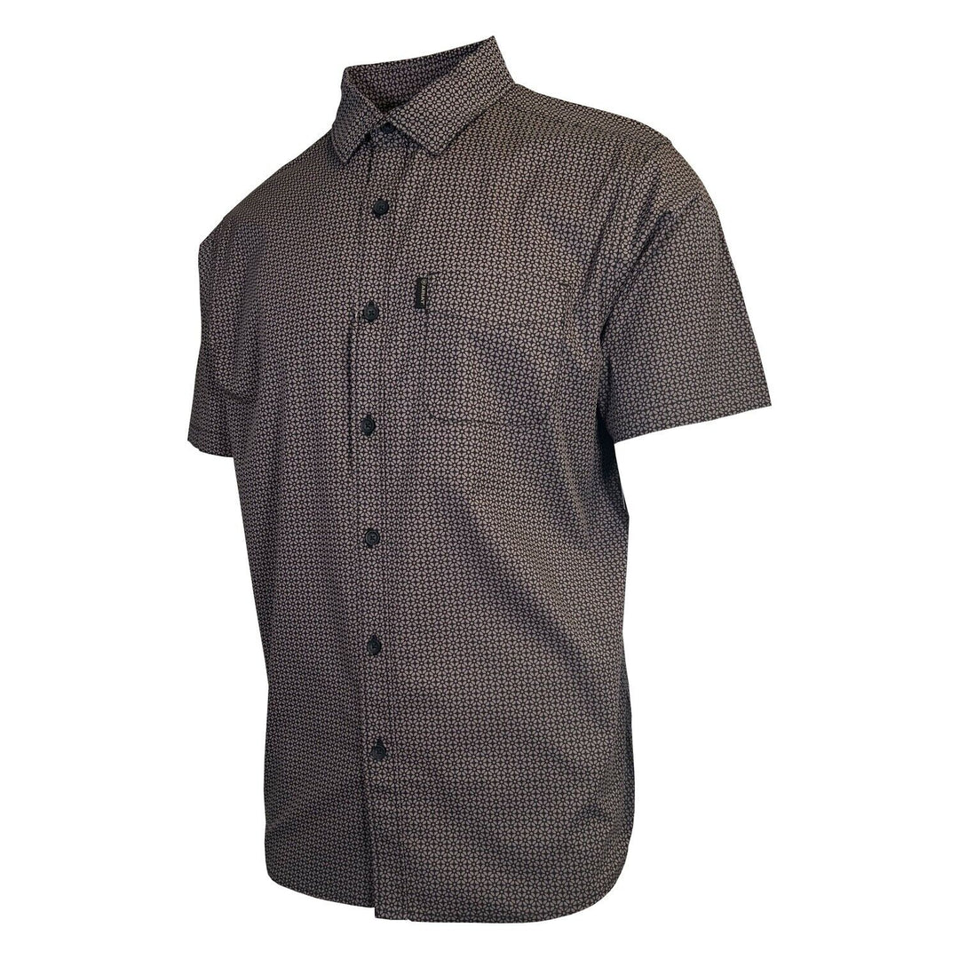 Ariat Men's Brown Shirt Milo Stretch Modern Fit Button Up S/S (S31)