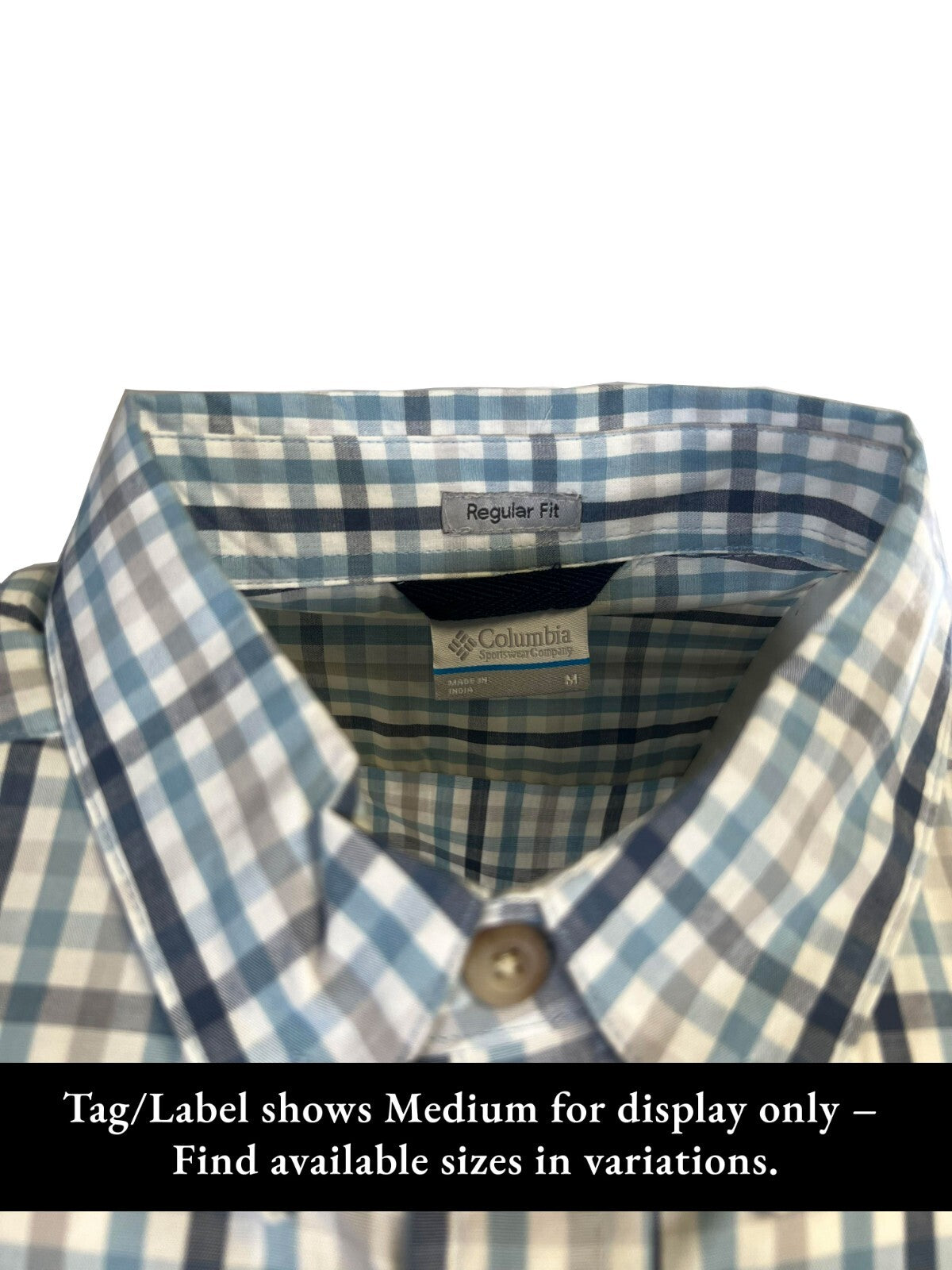 Columbia Men's Ripple Blue Multi Gingham Rapid Rivers II S/S Shirt (431)
