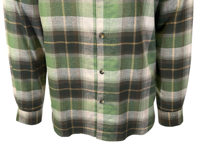 Columbia Men's Stone Green Shirt Multi Tartan Cornell Woods Flannel L/S (398)