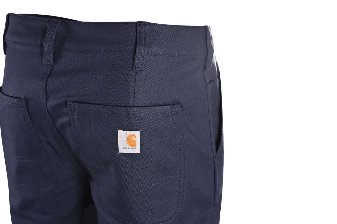 Carhartt Women's Chino Shorts Navy Rugged Flex Rigby Relaxed Fit