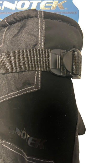 Snotek Junior's Black Stitched Performance Winter Ski Gloves ST318 (S02)