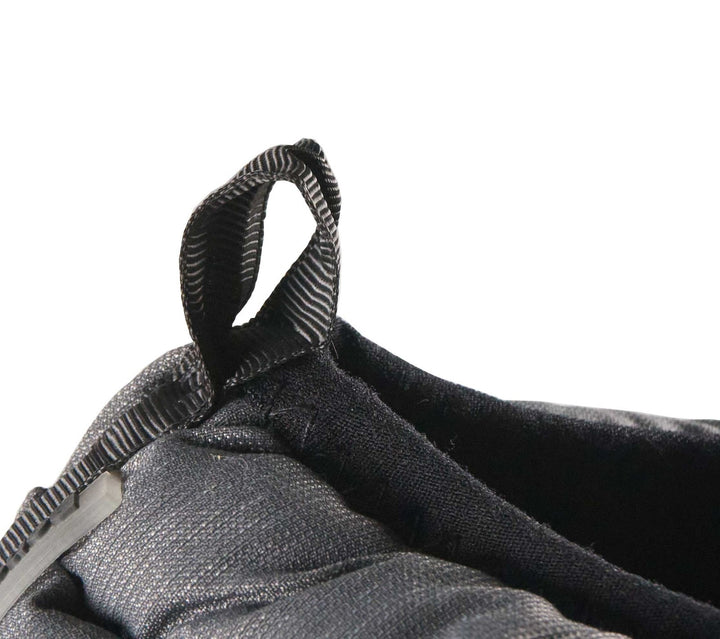 Bench Men's Charcoal Heather Puffer Slippers with Rubber Sole FiberFill (S01)