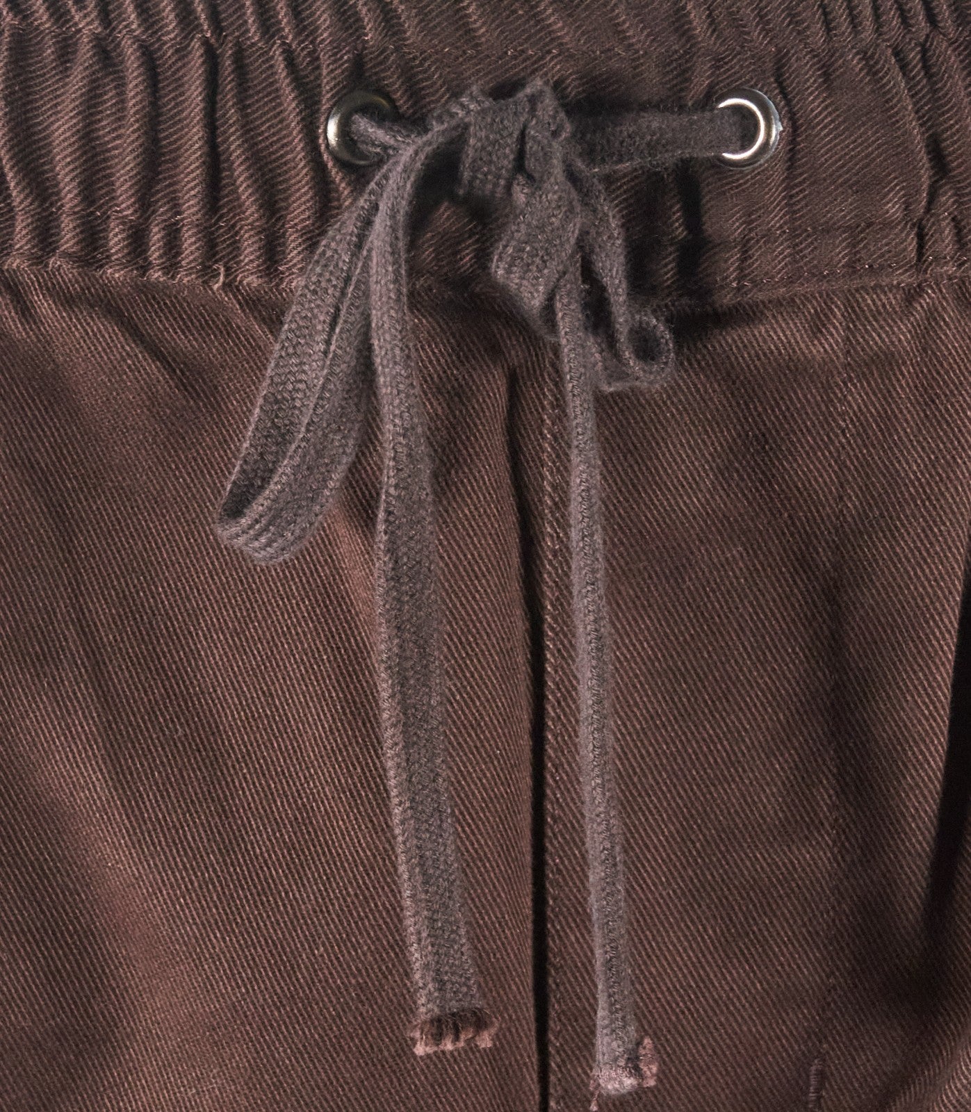 Quiksilver Men's Pant Stretch Canvas Beach Drawstring Twill & Dark Brown