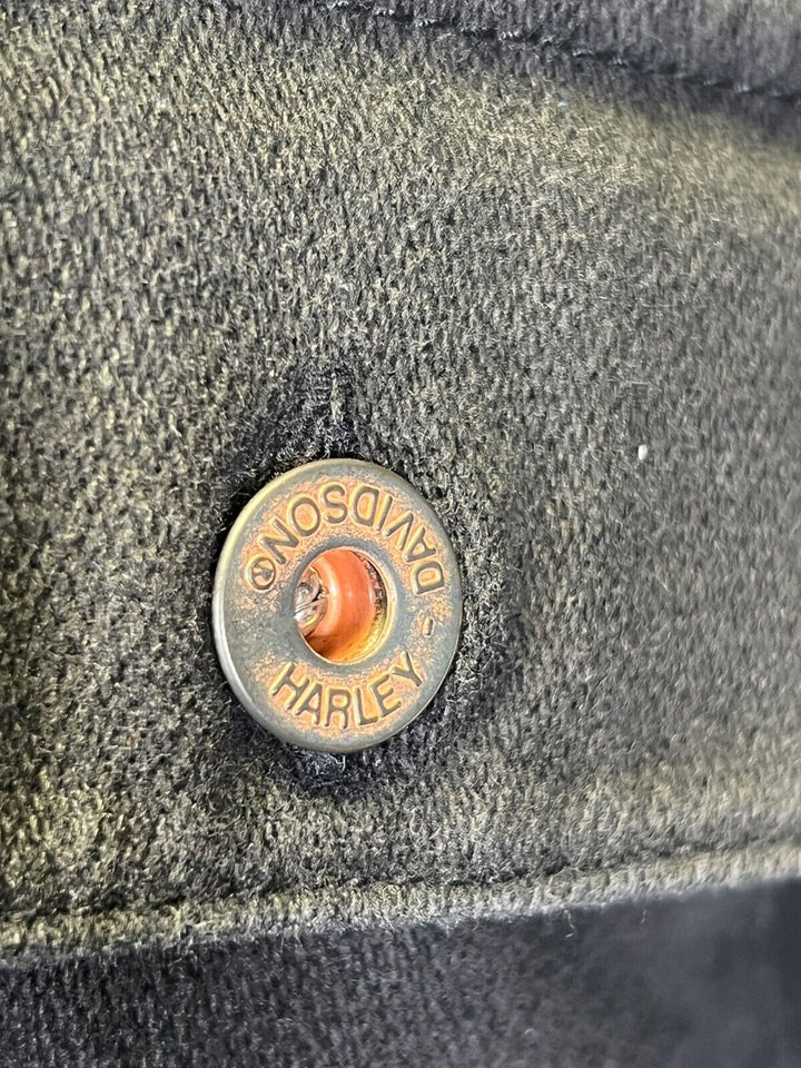 HD Branded Men's Black Shirt Logo Patch Embroidered Long Sleeve (S76)