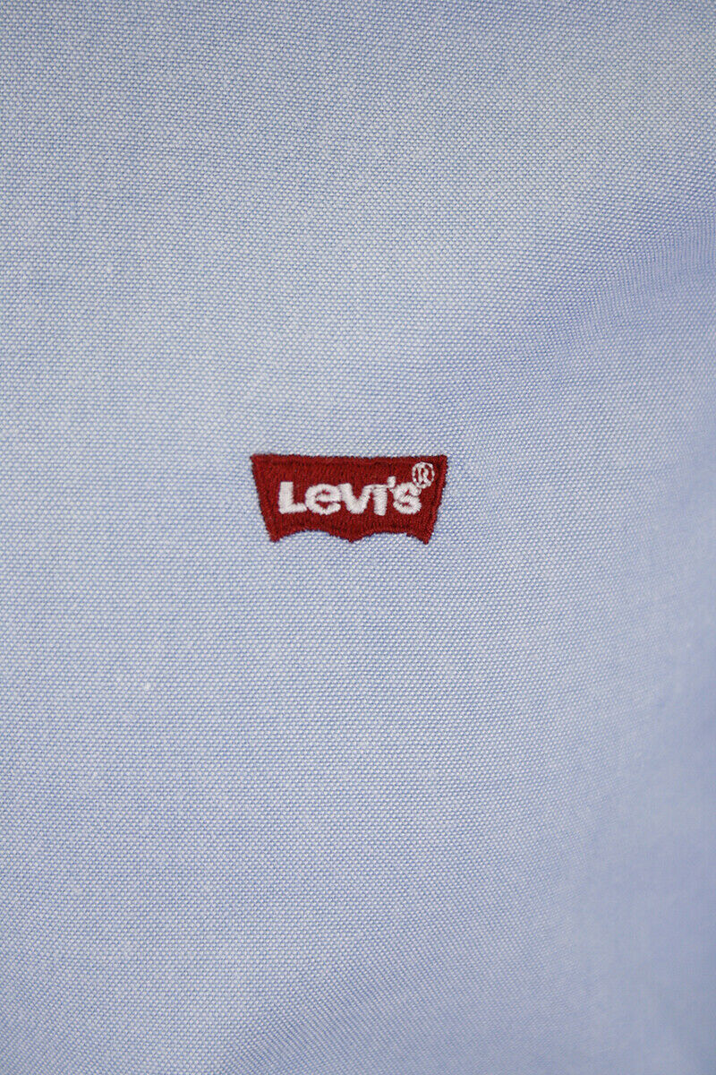 Levi's Men's Slim Fit Dress Blue L/S Shirt (S01)