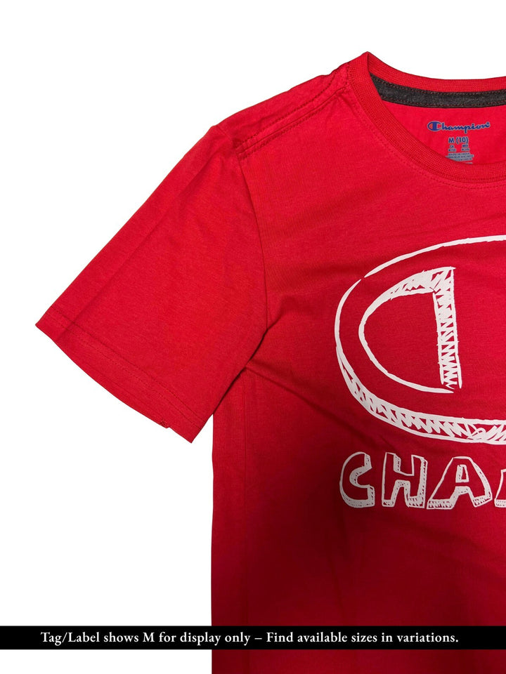 Champion Boy’s Red Grey T-Shirt &amp; Short Set (S03)