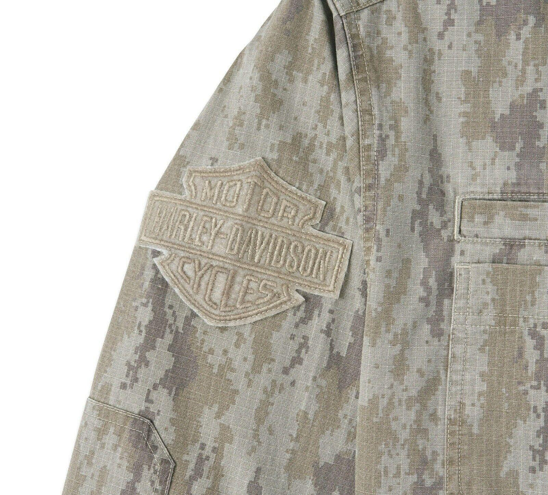 HD Branded Men's Shirt Camouflage Park Shirt L/S Woven (S57)