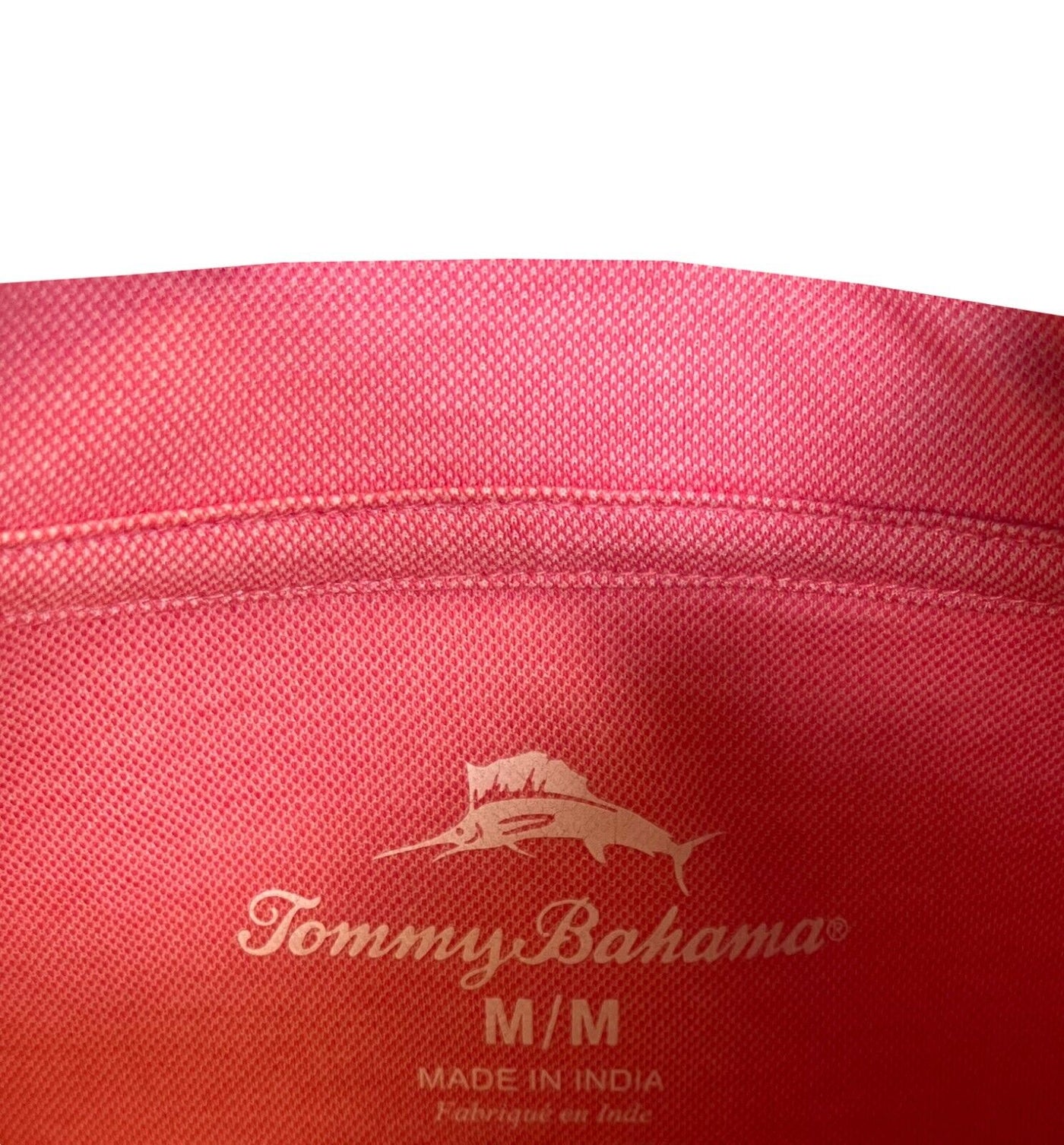 Tommy Bahama Men's Pink Salmon Performance Polo 2 Buttons T-Shirt S/S (S04)