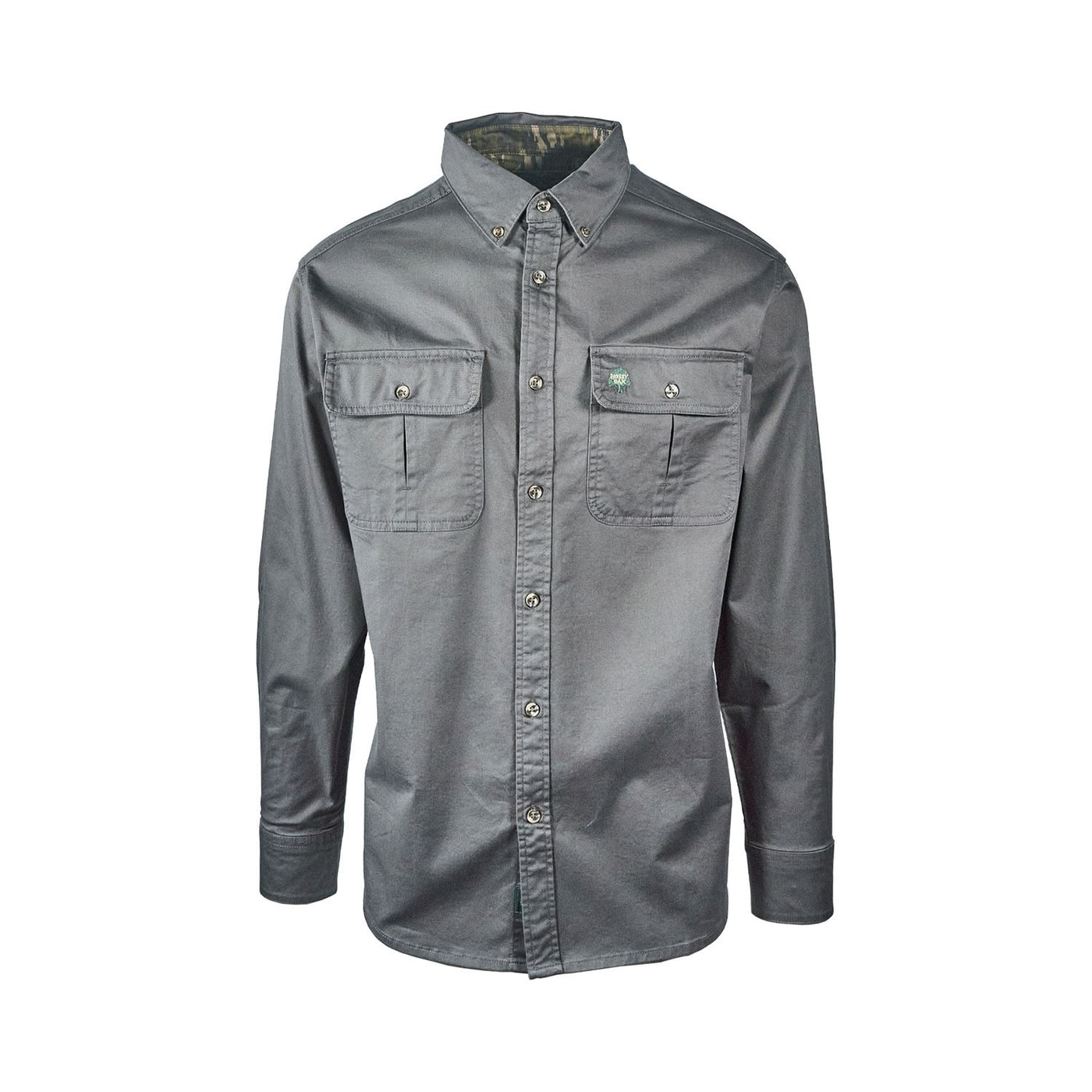 Companions Mossyoak Men's Shirt Dirt Cotton Twill 2 Flap Pockets L/S (S01 - S04)