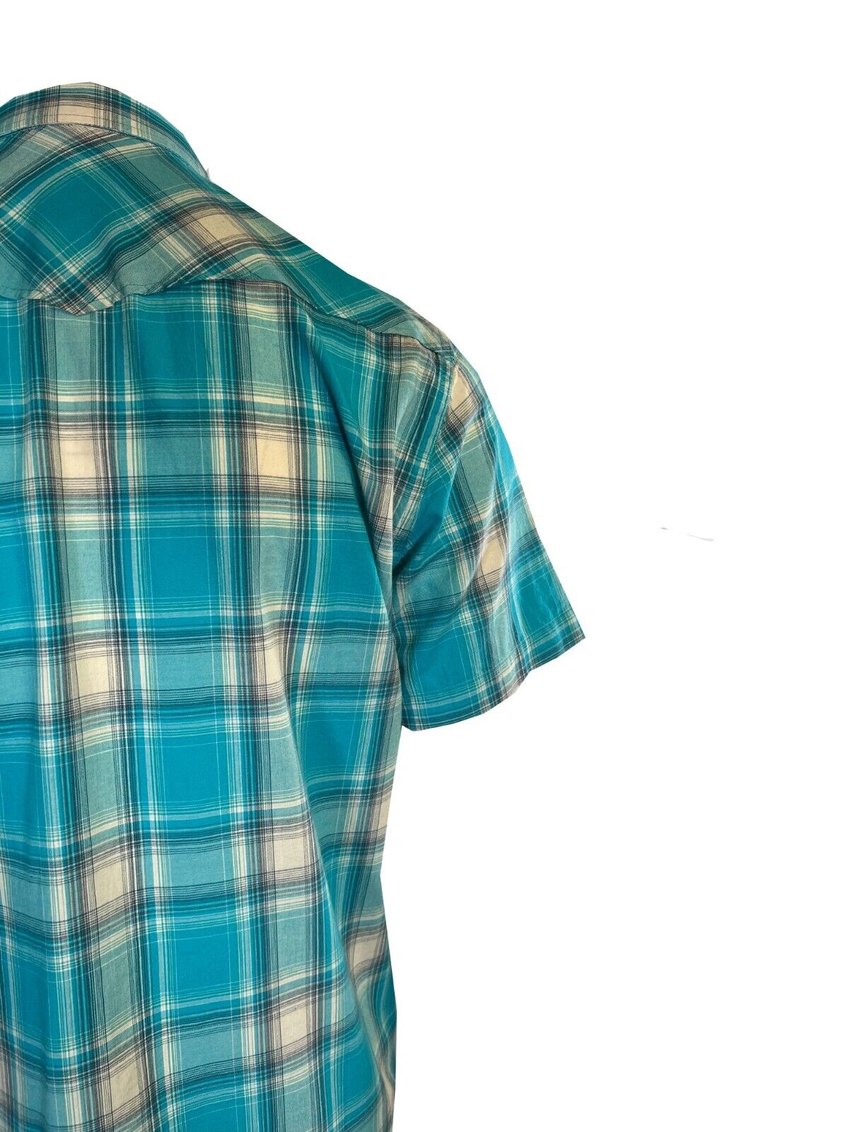 Ariat Men's Shirt Peacock Blue Howard Retro Fit Snap Short Sleeve (S42)