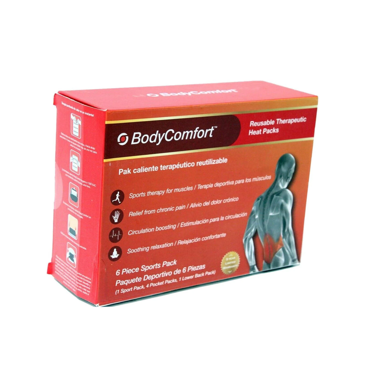 BodyComfort Therapeutic Instant Heat Pack - 6 Reusable Piece Pack