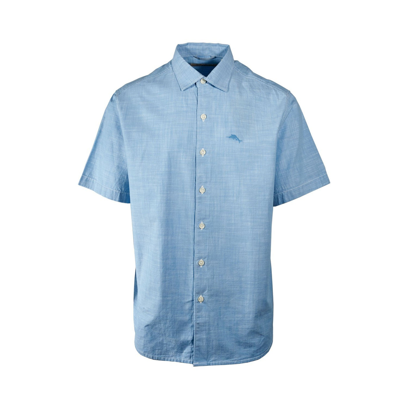 Tommy Bahama Men's Shirt Blue Green Marlin Logo Short Sleeve Button (S10) (S13)