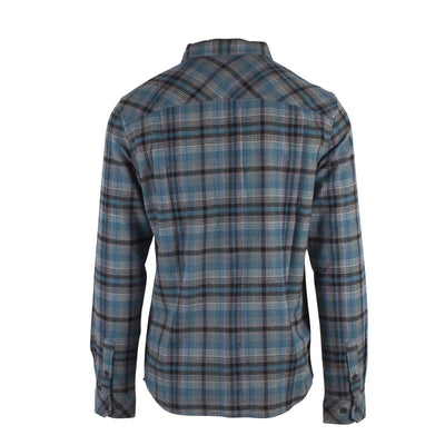 O'Neill Men's Hydro Blue Plaid Whittaker L/S Flannel Shirt (S02)