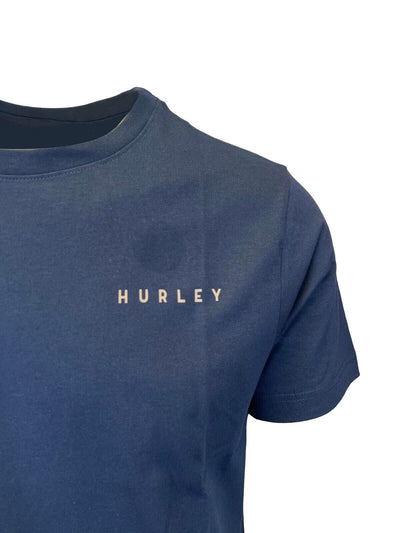 Hurley Men's Navy Floral Bar Graphic Tee (S01)