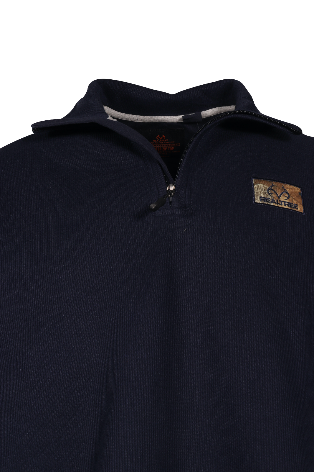Realtree Men's Sweater Navy Blue Mock Neck Long Sleeve (S02) Size 2XL