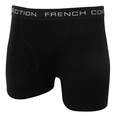 French Connection Men's Boxer Brief Single Pack Black (S33)