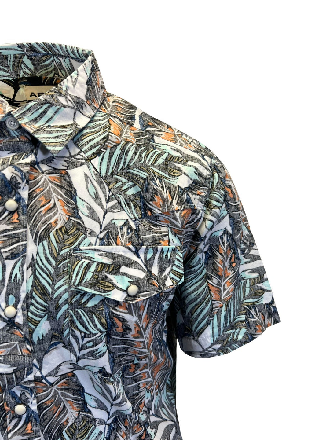 Ariat Men's White Asparagus Shirt Hodie Retro Fit Short Sleeve (S43)