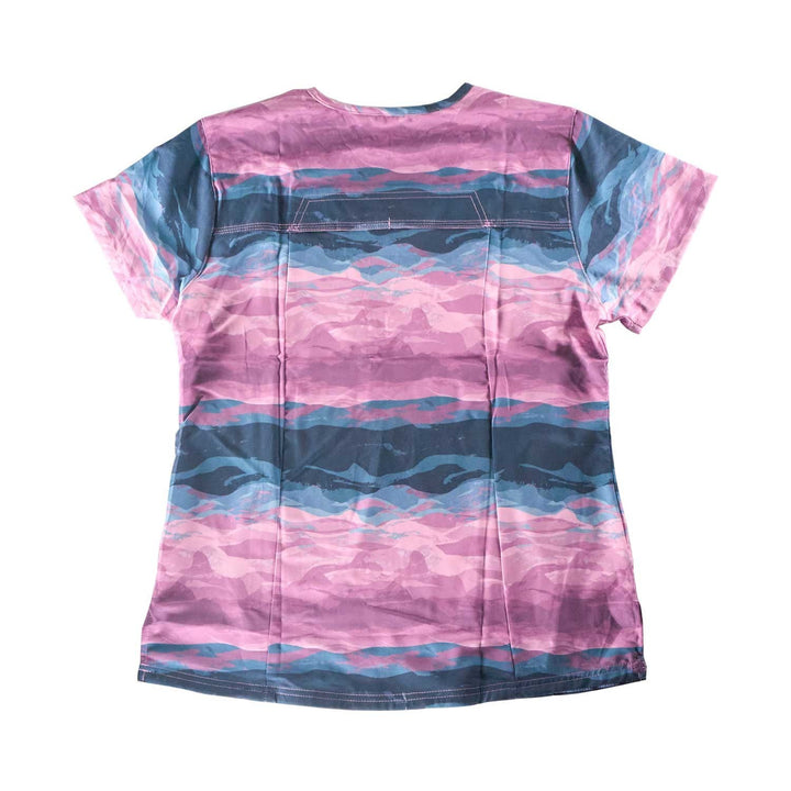 Carhartt Women's Scrub Force Pocket Logo Rugged Flex Cross-Flex V-Neck Print Top