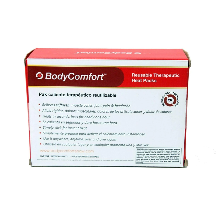 BodyComfort Therapeutic Instant Heat Pack - 6 Reusable Piece Pack