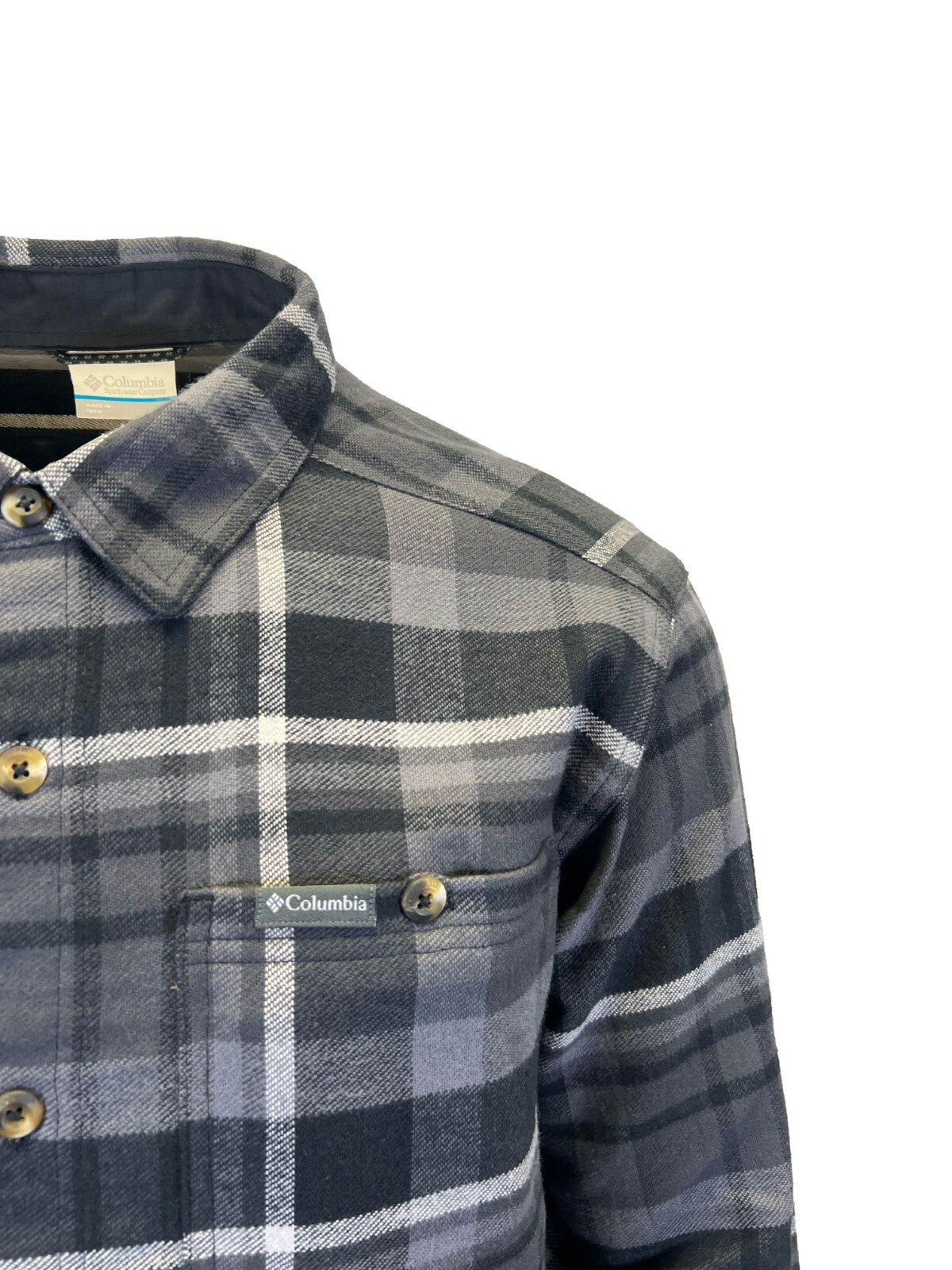Columbia Men's Multi Plaid Shirt Pitchstone Flannel L/S - (010 & 464)