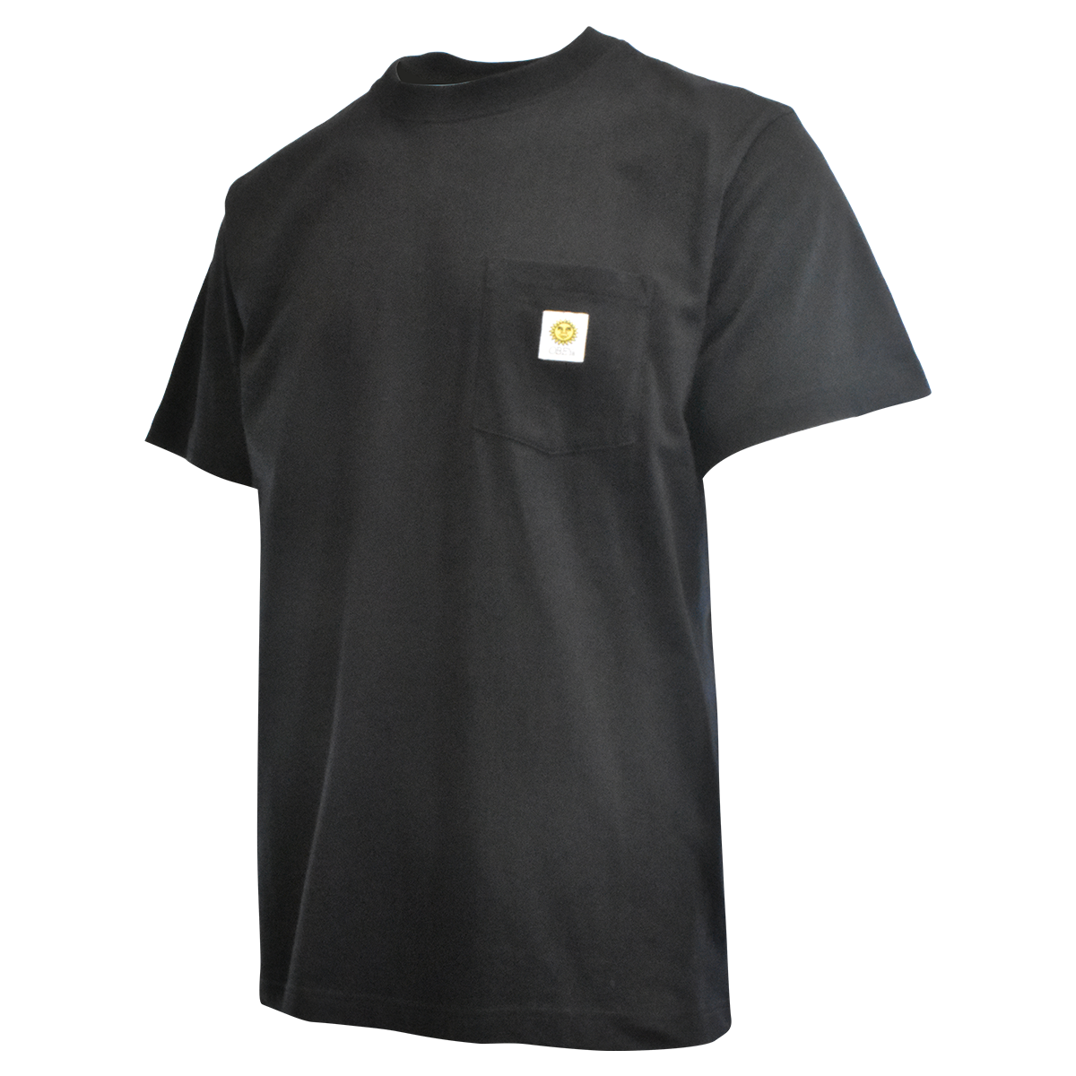 OBEY Men's T-Shirt Black Sunshine Patch Pocket Tee S/S (130)
