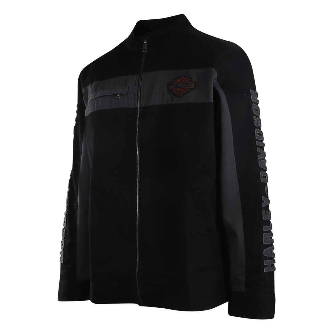 HD Branded Men's Jacket Copper Block Canvas Semi Mock Neck (S03)