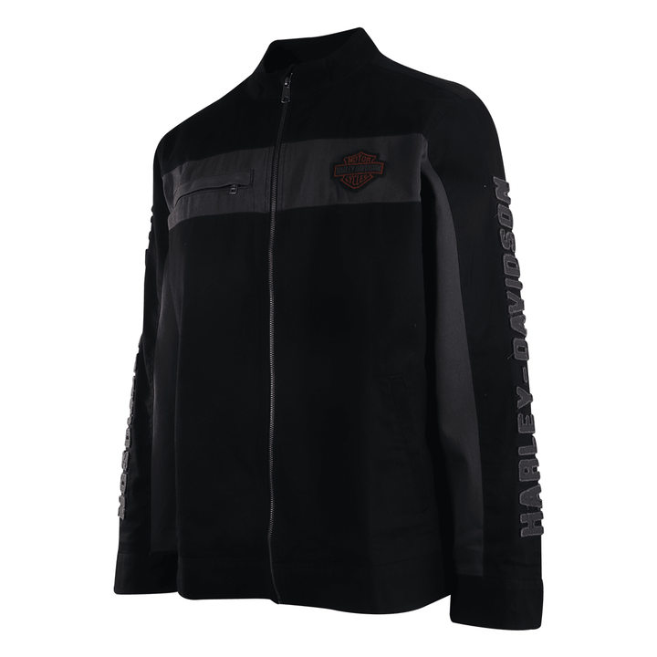 HD Branded Men's Jacket Copper Block Canvas Semi Mock Neck (S03)