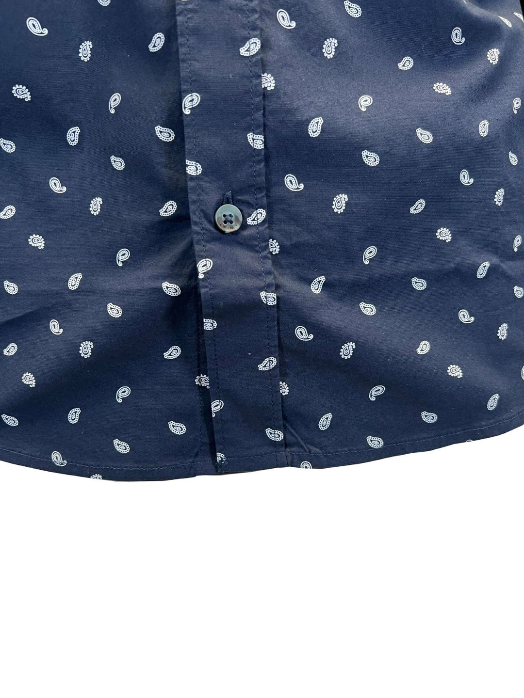 Ariat Men's Blue & Dark Blue Ble Shirt Stretch Modern Fit L/S (S50), (S51)