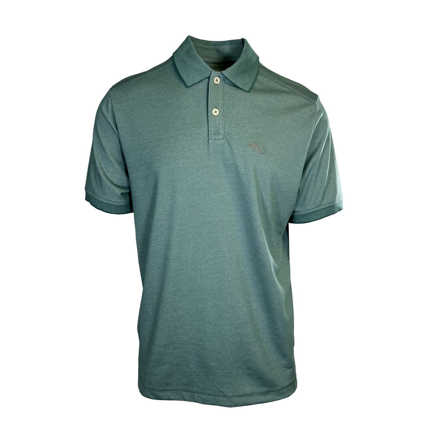 Tommy Bahama Men's Oil Blue Performance Polo 2 Buttons T-Shirt S/S (S02)