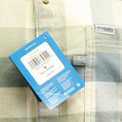 Columbia Men's Safari Multi Check PFG Slack Tide L/S Flannel Shirt (348)