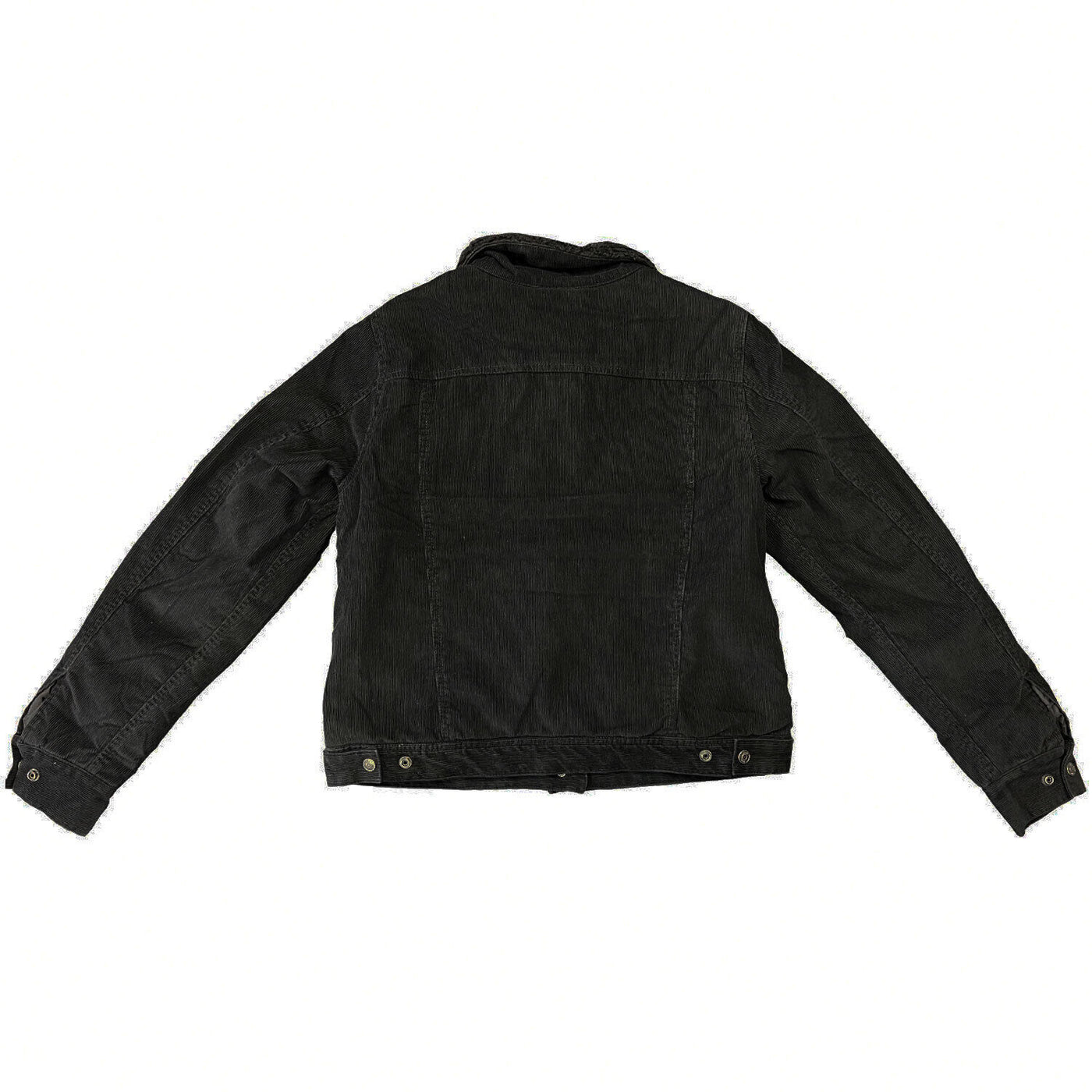 Branded Women's Black Jacket Sherpa Lined Corduroy Casual (S24)