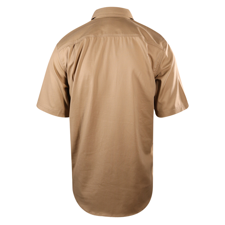 Carhartt Women's Khaki Rugged Professional Series Canvas S/S Woven Shirt (S01)