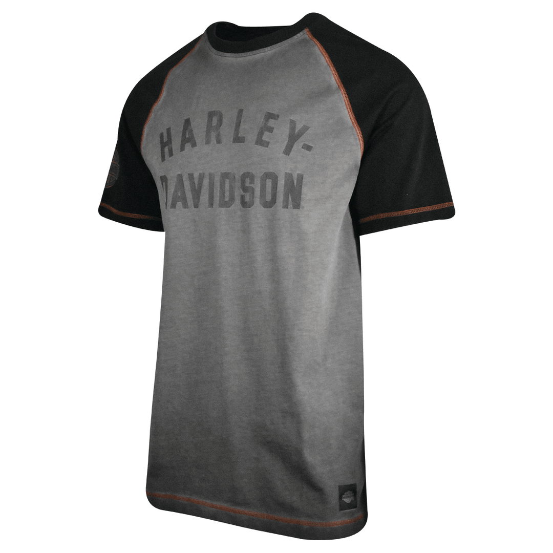 HD Branded Men's T-Shirt Grey Colorblocked Performance Staple (S61)